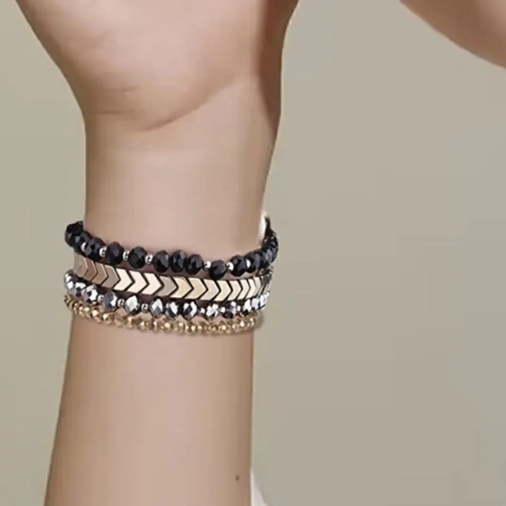 4 Strand Beaded Bracelet Band for Apple Watch